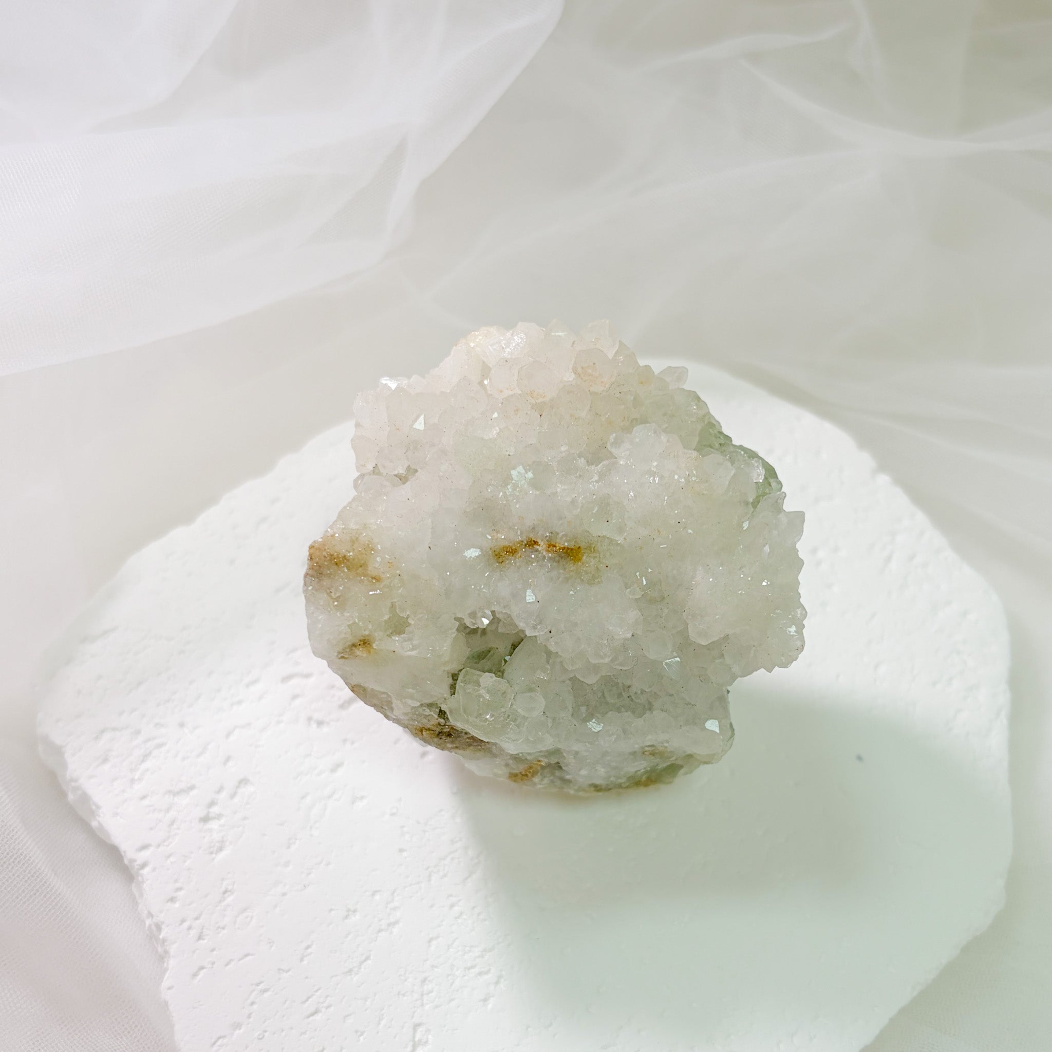 綠螢石水晶花