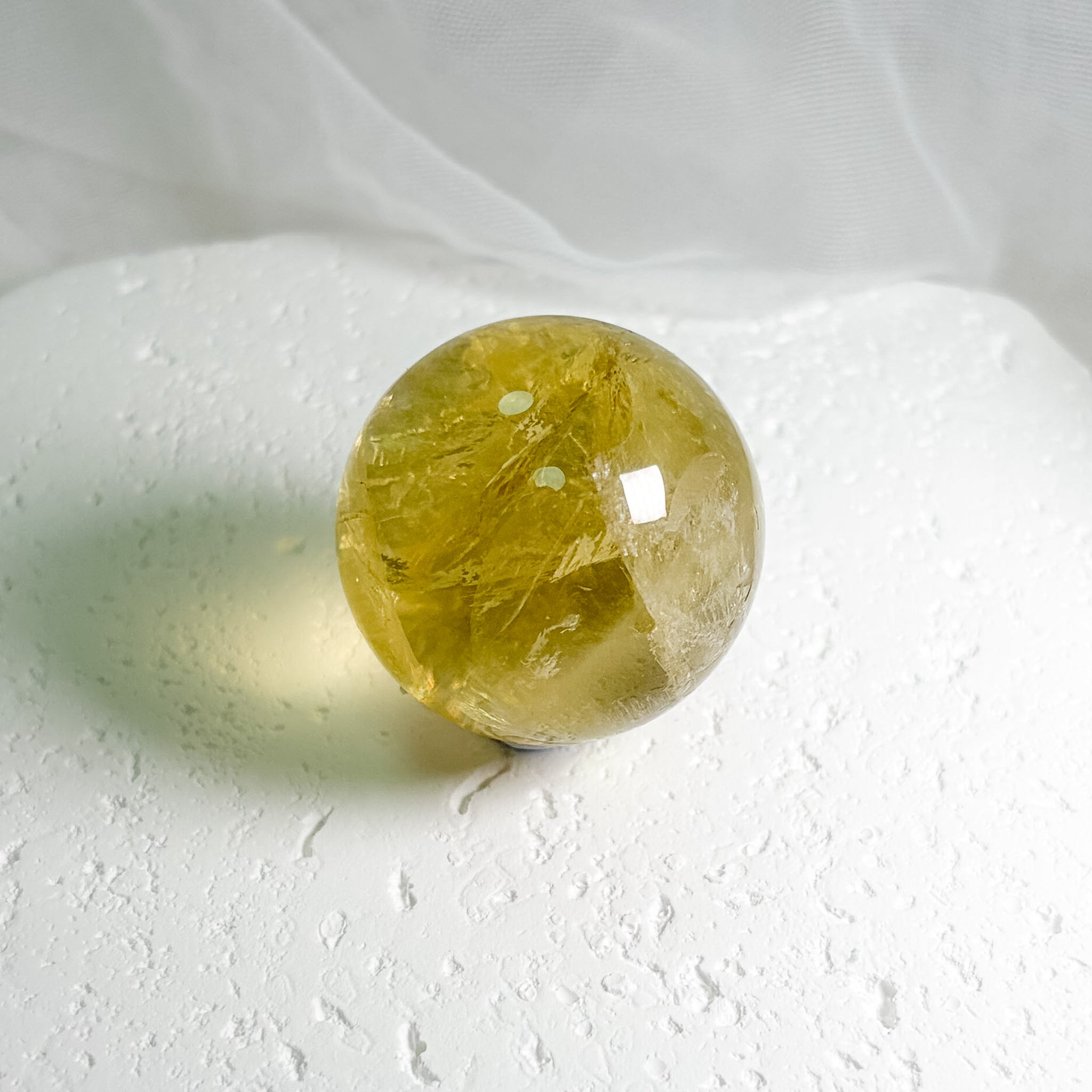 彩虹黃水晶球