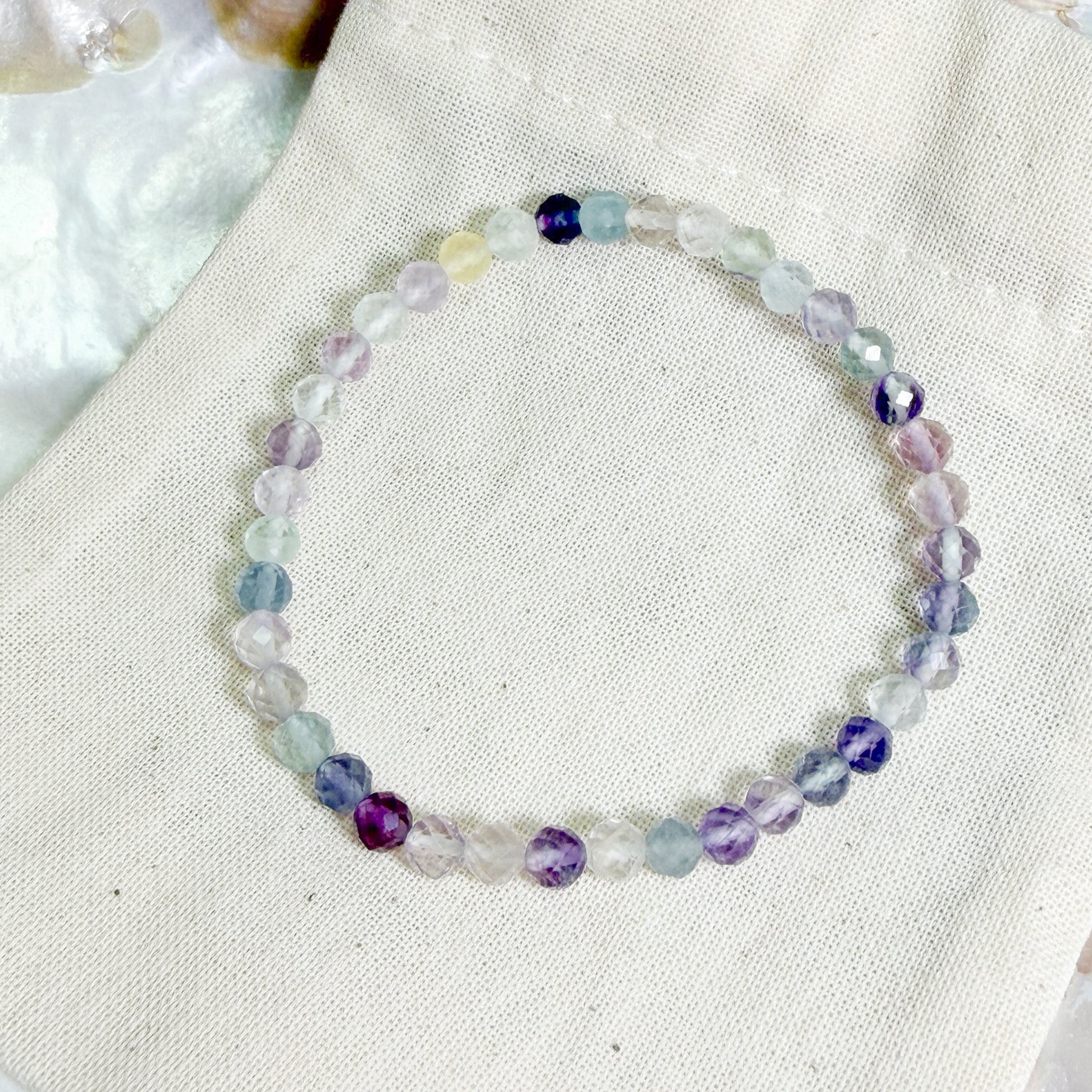 切面彩螢石 4mm